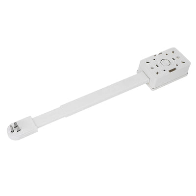 Rotatable Power Strip with 3 Outlets – 180° Swivel, 22–34" Extension, 110V US Plug